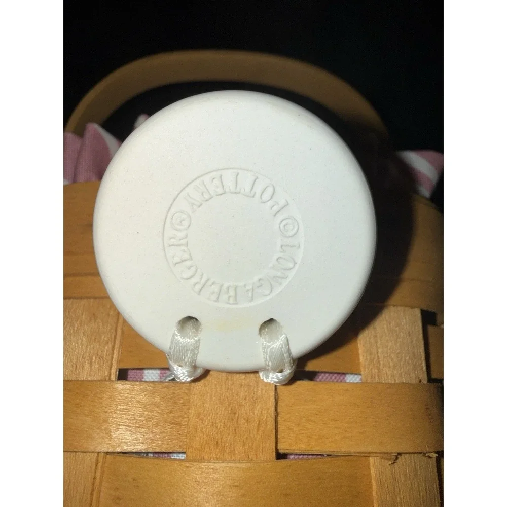 1998 Longaberger Horizon of Hope Basket w/‎ Protector/Liner and Tie On